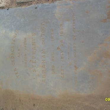 TOIT Stephanus Abraham, du 1826-1889