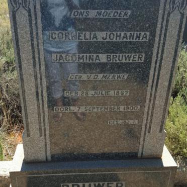 BRUWER Cornelia Johanna Jacomina nee V.D. MERWE 1867-1900