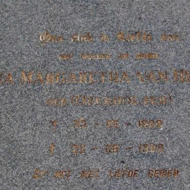 HEERDEN Anna Margaretha, van née OBERHOLZER 1909-19??