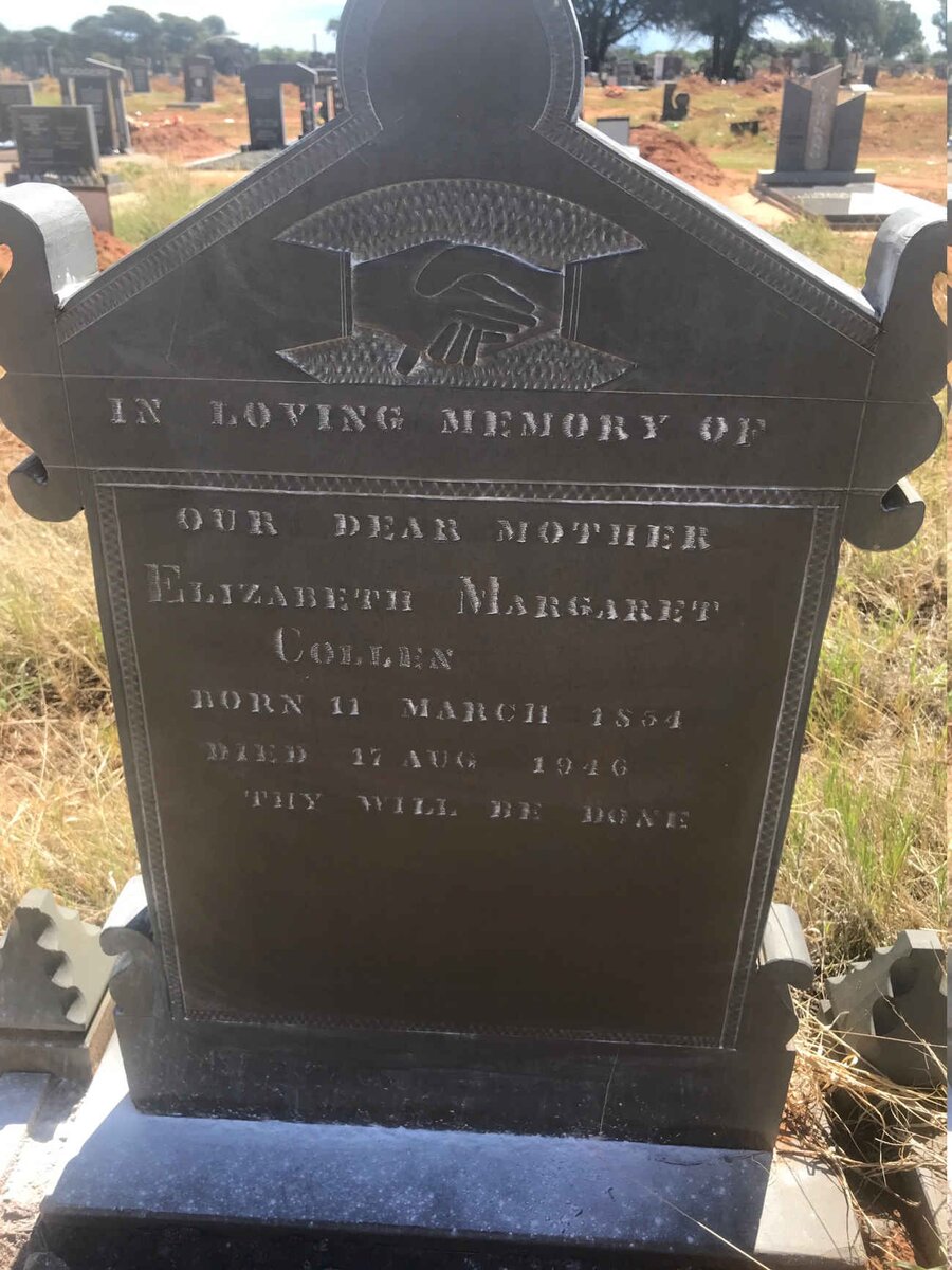 COLLEN Elizabeth Margaret 1854-1946