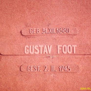 FOOT Gustav  1880-1945