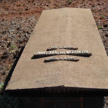 WERTHERN Hans-Jorg, von 1913-1944