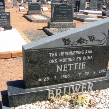 BRUWER Nettie 1908-1992