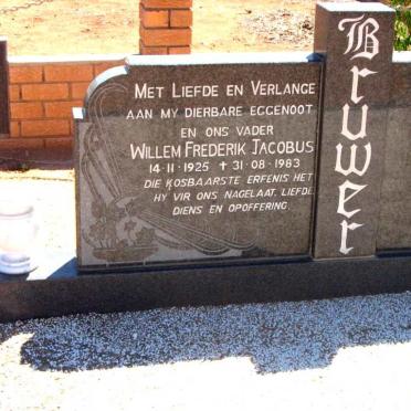 BRUWER Willem Frederik Jacobus 1925-1983