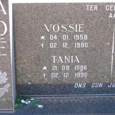 BENADé Vossie 1958-1990 :: BENADé Tania  1986-1990