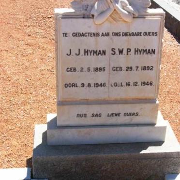 HYMAN S.W.P. 1892-1946 &amp; J.J. 1895-1946