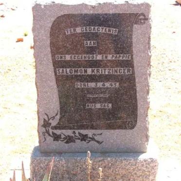 KRITZINGER Salomon -1945