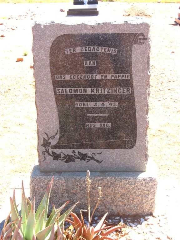 KRITZINGER Salomon -1945