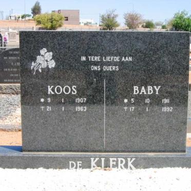 KLERK Koos, de 1907-1963 &amp; Baby 1911-1992
