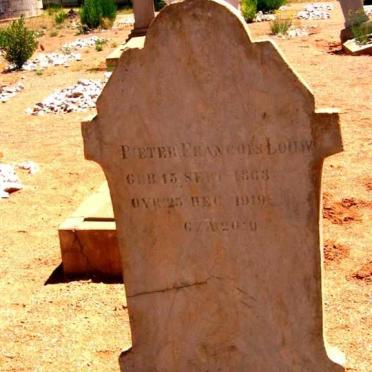 LOUW Pieter Francois 1863-1919