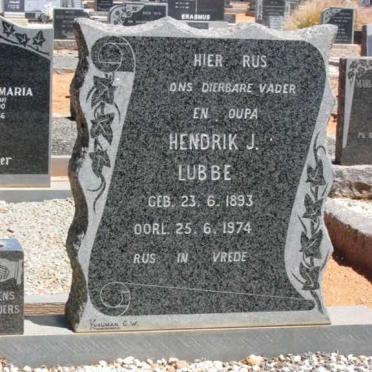 LUBBE Hendrik J. 1893-1974