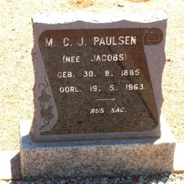PAULSEN M.C.J. nee JACOBS 1885-1963