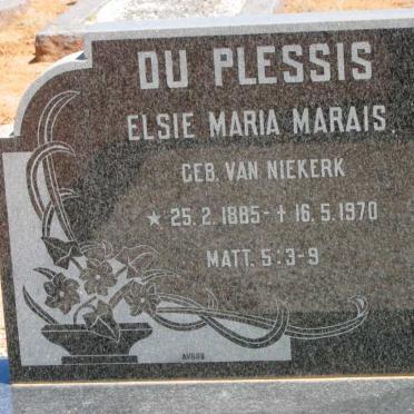 PLESSIS Elsie Maria Marais, du nee VAN NIEKERK 1885-1970