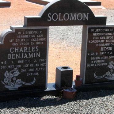 SOLOMON Charles Benjamin 1916-1987 &amp; Kosie 1917-2000