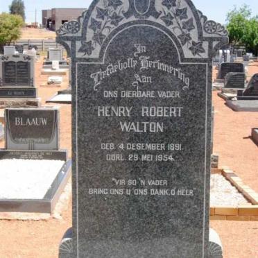 WALTON Henry Robert 1891-1954