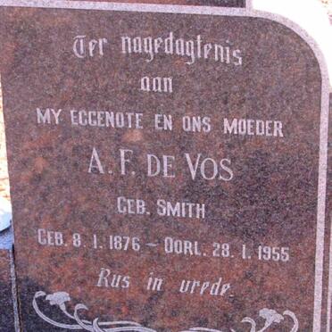 VOS A.F., de nee SMITH 1876-1955
