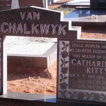 SCHALKWYK Catharina A., van 1912-1989
