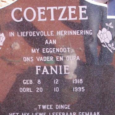 COETZEE Fanie 1918-1995