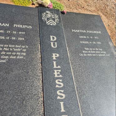 PLESSIS Adriaan Philipus, du 1949-2014 & Martha Maurine 1953-2021_1