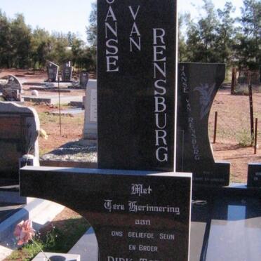 RENSBURG Dirk Tobias, Janse van 1969-1985