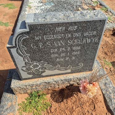 SCHALKWYK G.P.S., van 1886-1966