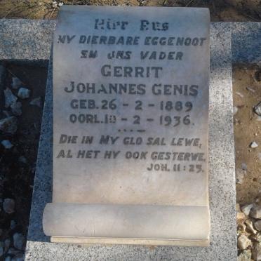 GENIS Gerrit Johannes 1889-1936