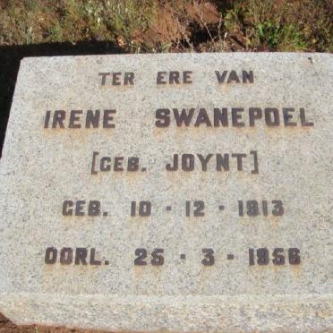 SWANEPOEL Irene nee JOYNT 1913-1956