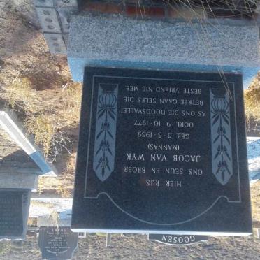 Northern Cape, KAMIESKROON, Main cemetery