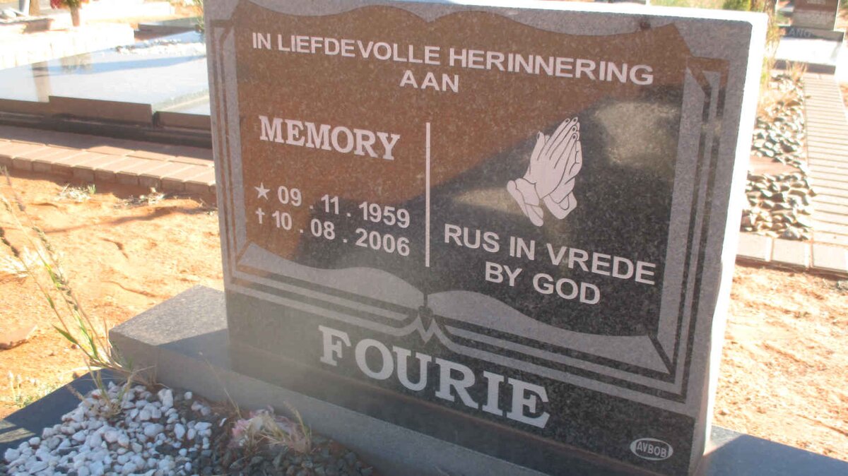 FOURIE Memory 1959-2006