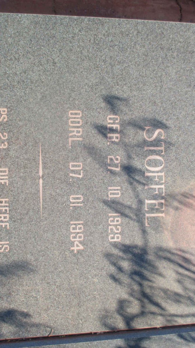 FOUCHÉ Stoffel 1929-1994 &amp; Mollie VAN ZYL 1928-