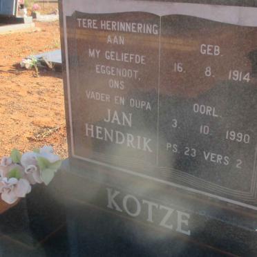 KOTZE Jan Hendrik 1914-1990