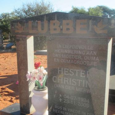 LUBBE Hester Christina nee VAN DER MERWE 1934-2005
