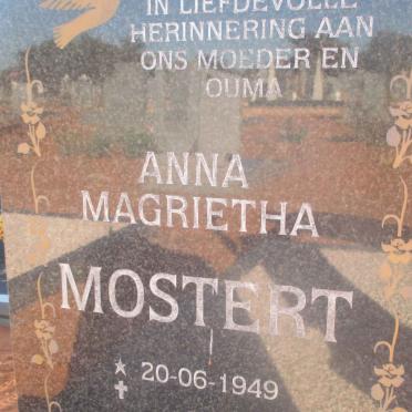 MOSTERT Anna Magrietha 1949-