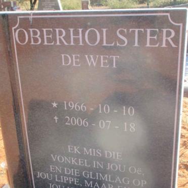 OBERHOLSTER De Wet 1966-2006