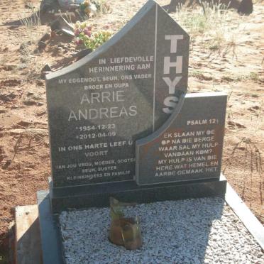THYS Arrie Andreas 1954-2012