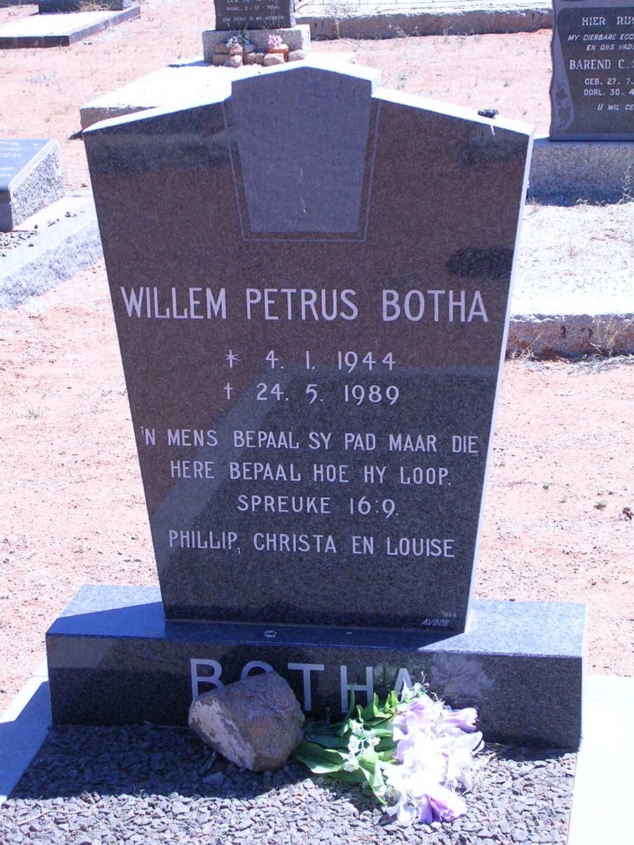 BOTHA Willem Petrus 1944-1989