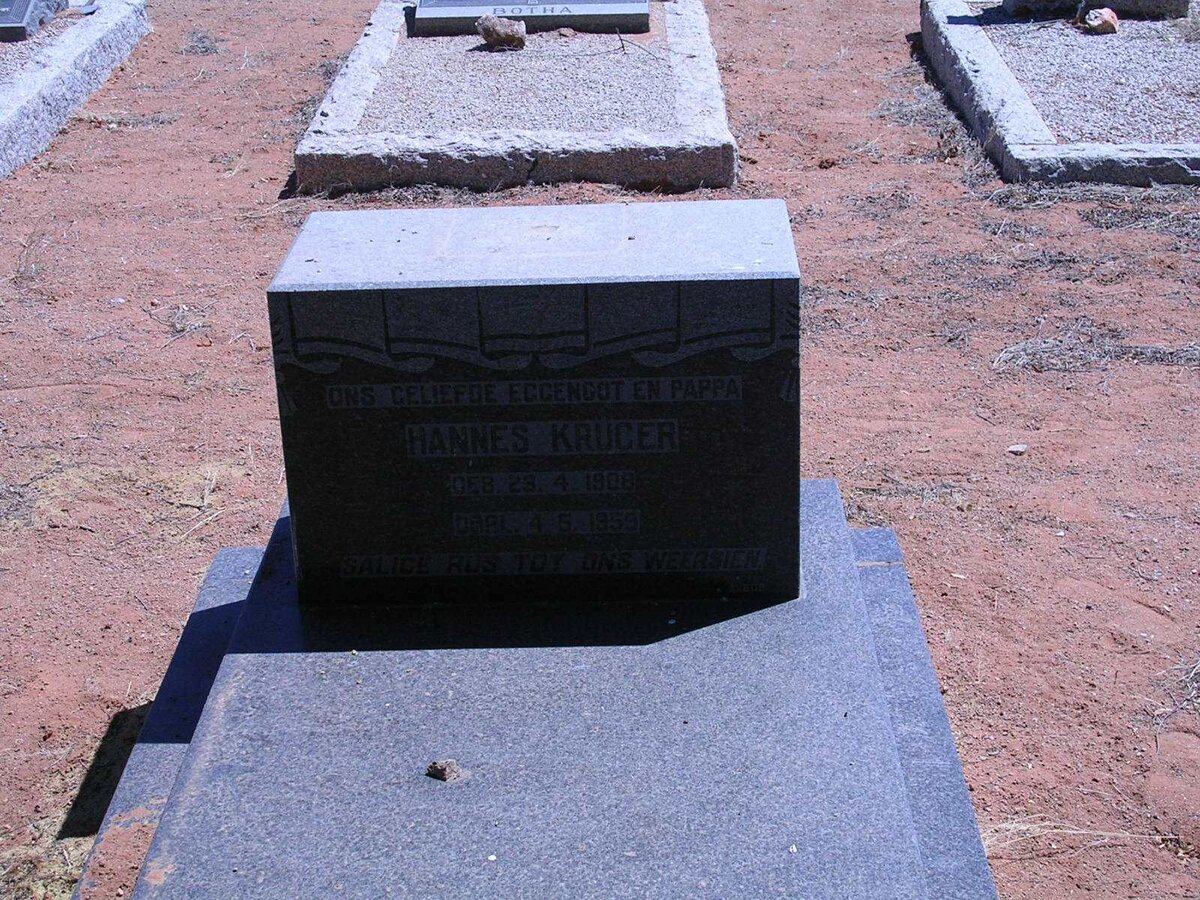 KRUGER Hannes 1908-1959