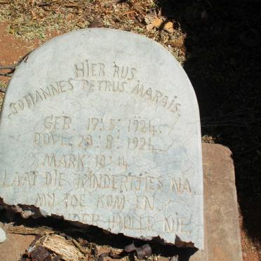 MARAIS Johannes Petrus 1924-1924