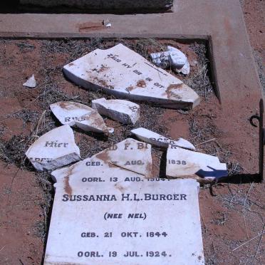BURGER F. 1838-1904 &amp; Sussanna H.L. NEL 1844-1924