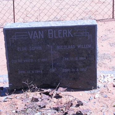 BLERK Nicolaas Willem, van 1864-1952 &amp; Elsie Sophia DE VRIES 1861-1948