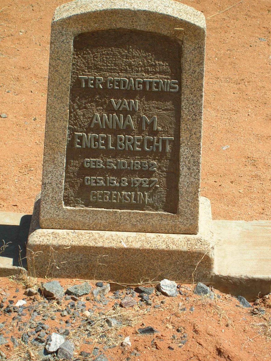 ENGELBRECHT Anna M. geb. ENSLIN 1852-1927