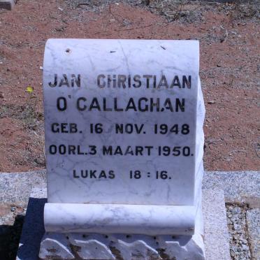 O’GALLAGHAN Jan Christiaan 1948-1950