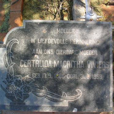 VIVIERS Gertruida Magritha 1886-1958