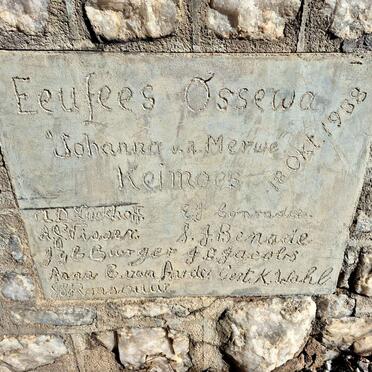 2. Eeufees Ossewa Johanna V.D. MERWE Gedenksuil: 1938_2