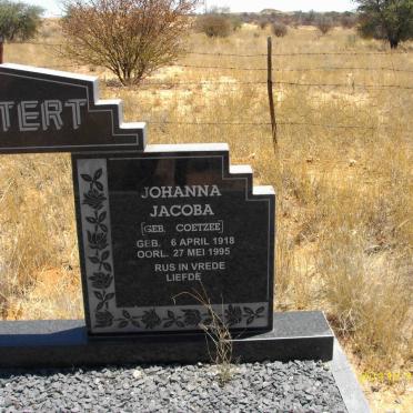 MOSTERT Johanna Jacoba nee COETZEE 1918-1995