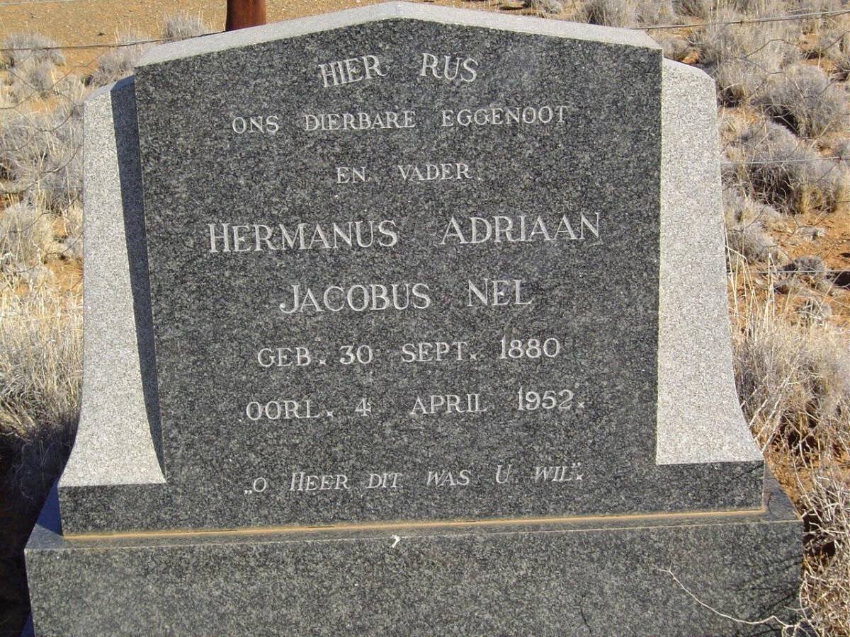 NEL Hermanus Adrian Jacobus 1880-1952