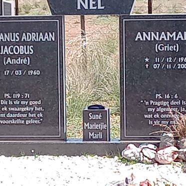 NEL Hermanus Adriaan Jacobus 1960-  &  Annamarie 1961-2008