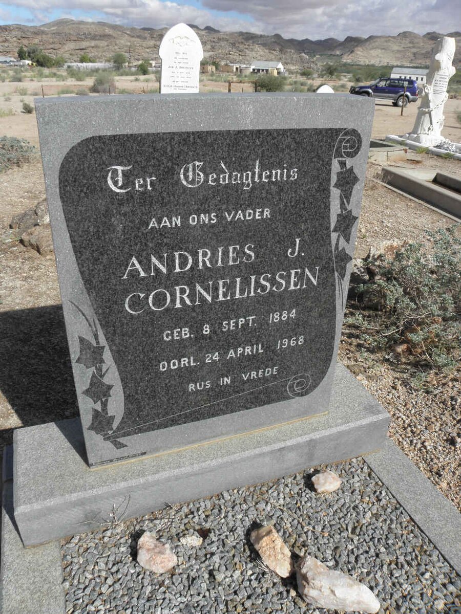 CORNELISSEN Andries J. 1884-1968