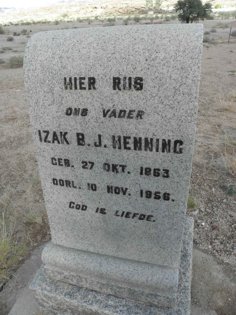 HENNING Izak B.J. 1863-1956