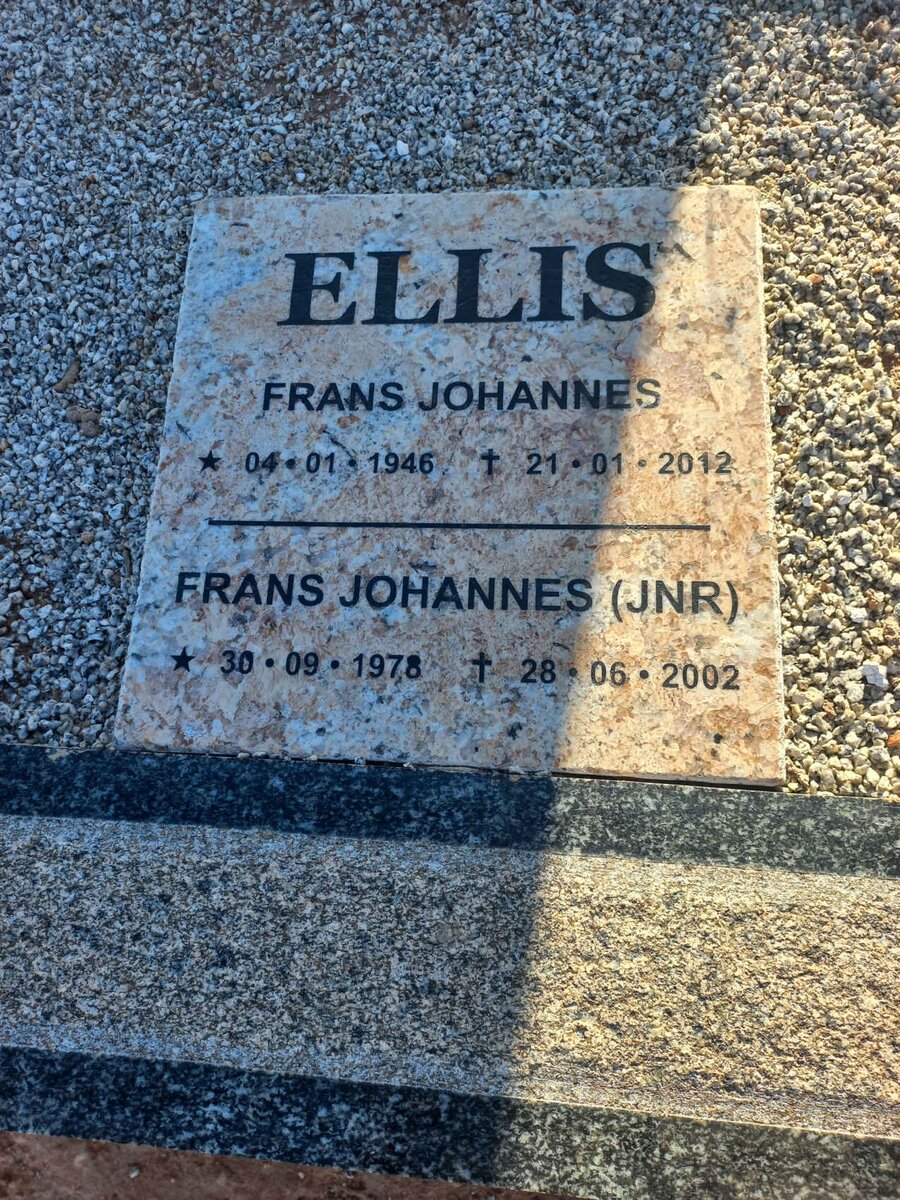 ELLIS Frans Johannes 1946-2012 :: ELLIS Frans Johannes 1978-2002